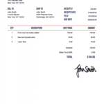 100 Free Receipt Templates | Print &amp; Email Receipts As Pdf in Credit Card Receipt Template
