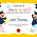 11+ Preschool Certificate Templates - Pdf | Free &amp; Premium for Preschool Graduation Certificate Template Free