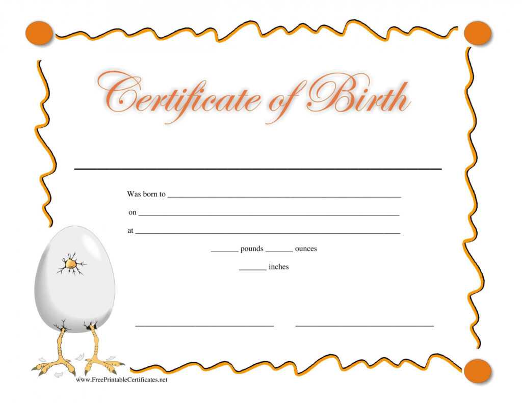15 Birth Certificate Templates (Word &amp; Pdf) ᐅ Templatelab with regard to Girl Birth Certificate Template