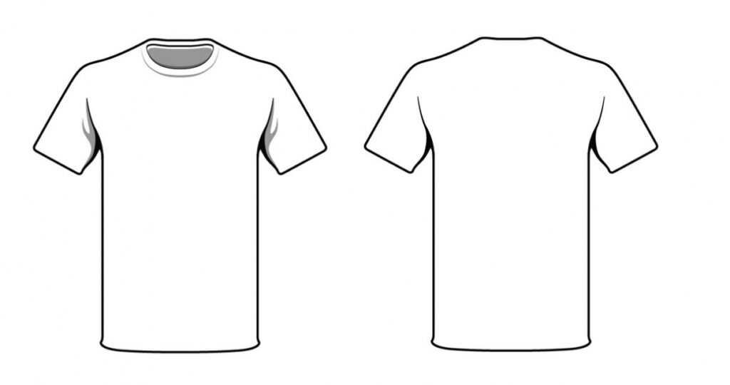 15 Blank T-Shirt Vector Images - Photoshop Psd, Blank T within Blank T Shirt Outline Template