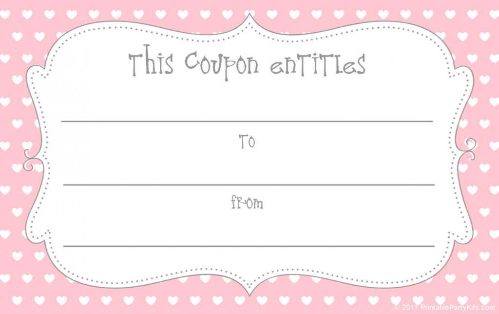 15 Sets Of Free Printable Love Coupons And Templates in Love Coupon Template For Word