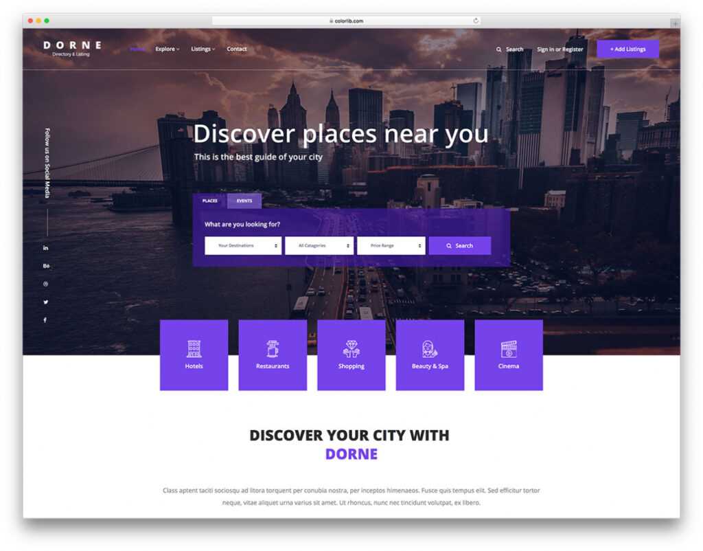 20 Best Free Directory Website Templates 2020 - Colorlib within Business Directory Template Free