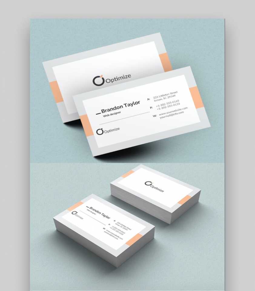 20+ Double-Sided, Vertical Business Card Templates (Word, Or within 2 Sided Business Card Template Word