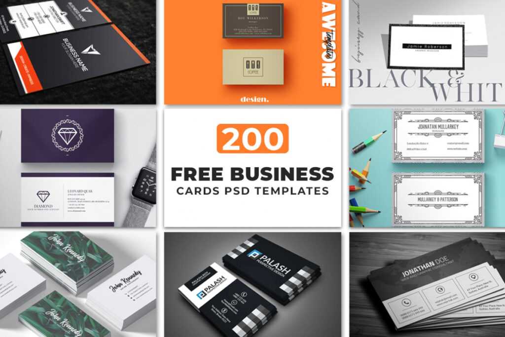 200 Free Business Cards Psd Templates ~ Creativetacos pertaining to Create Business Card Template Photoshop
