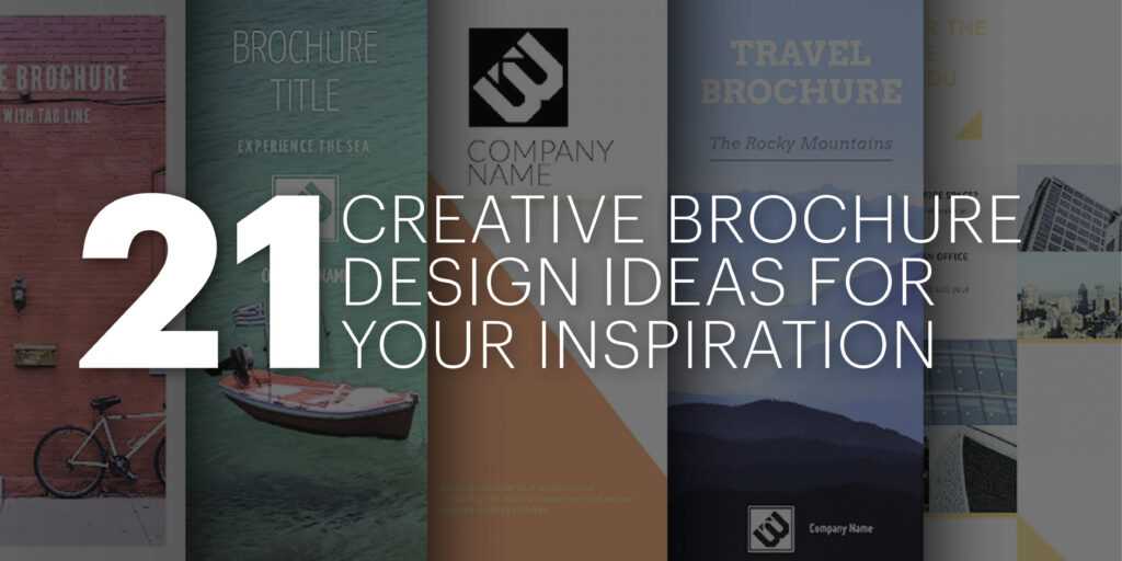 21 Creative Brochure Cover Design Ideas &amp; Examples For Your with E Brochure Design Templates