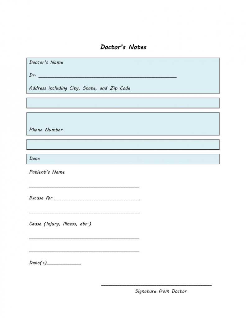 25+ Free Doctor Note / Excuse Templates ᐅ Templatelab intended for Dr Notes Templates Free