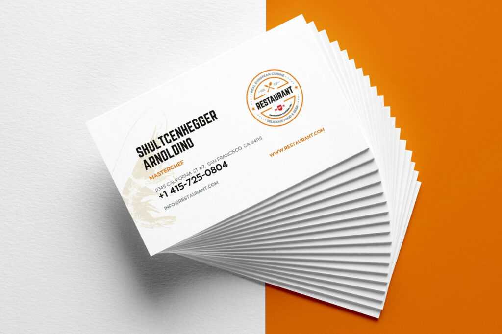 27+ Creative Restaurant Business Card Templates - Ai, Apple intended for Business Cards For Teachers Templates Free