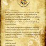 29 Printable Hogwarts Acceptance Letter Templates throughout Harry Potter Acceptance Letter Template