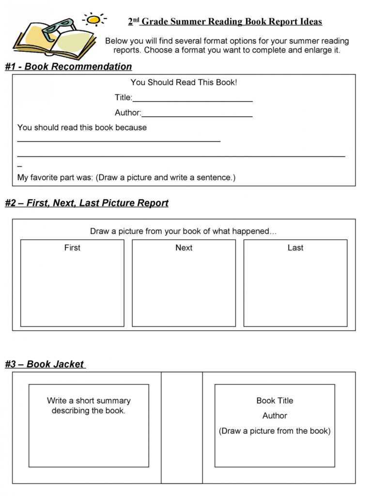30 Book Report Templates &amp; Reading Worksheets for First Grade Book Report Template