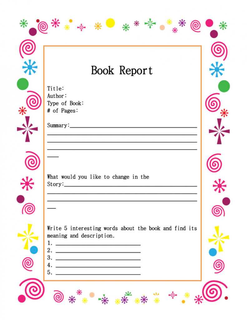 30 Book Report Templates &amp; Reading Worksheets regarding Quick Book Reports Templates