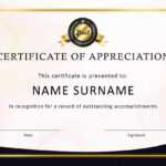 30 Free Certificate Of Appreciation Templates And Letters for Thanks Certificate Template