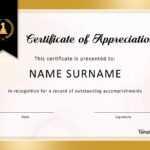 30 Free Certificate Of Appreciation Templates And Letters pertaining to Referral Certificate Template