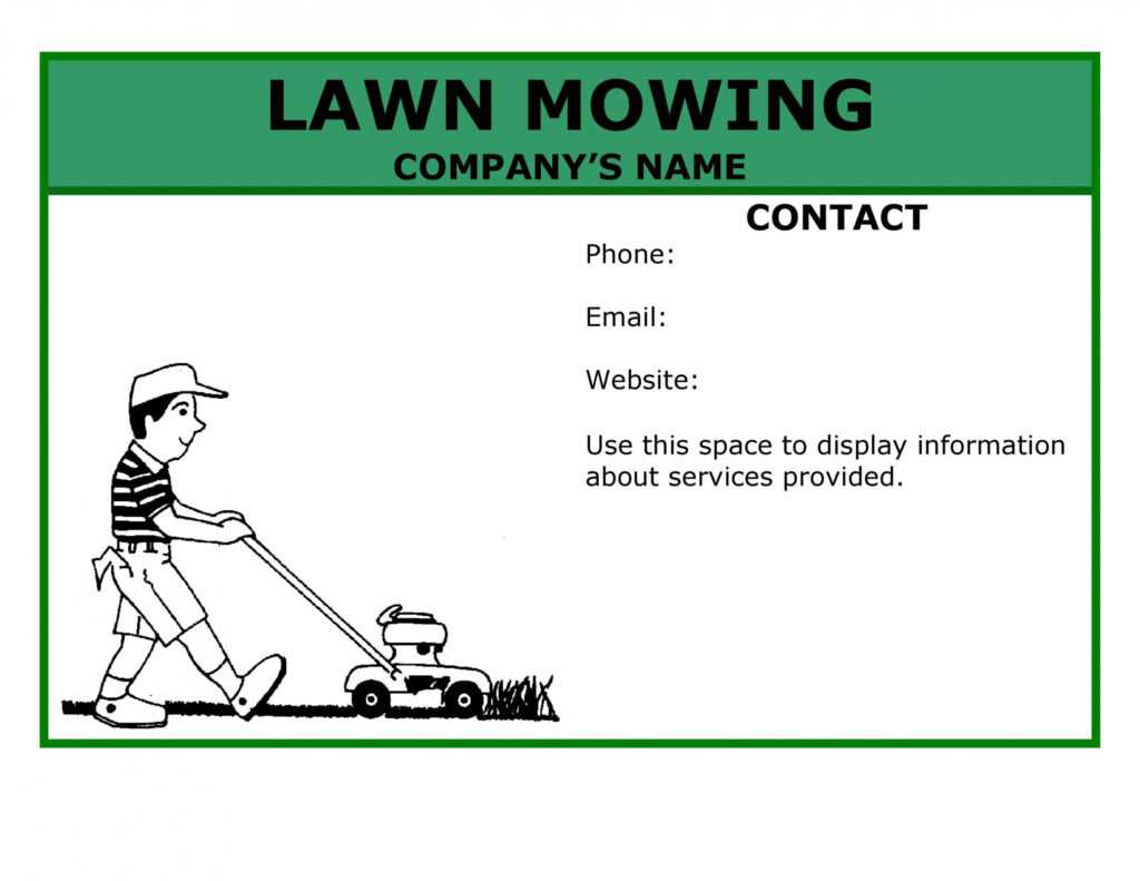 30 Free Lawn Care Flyer Templates [Lawn Mower Flyers] ᐅ in Lawn Mowing Flyer Template Free