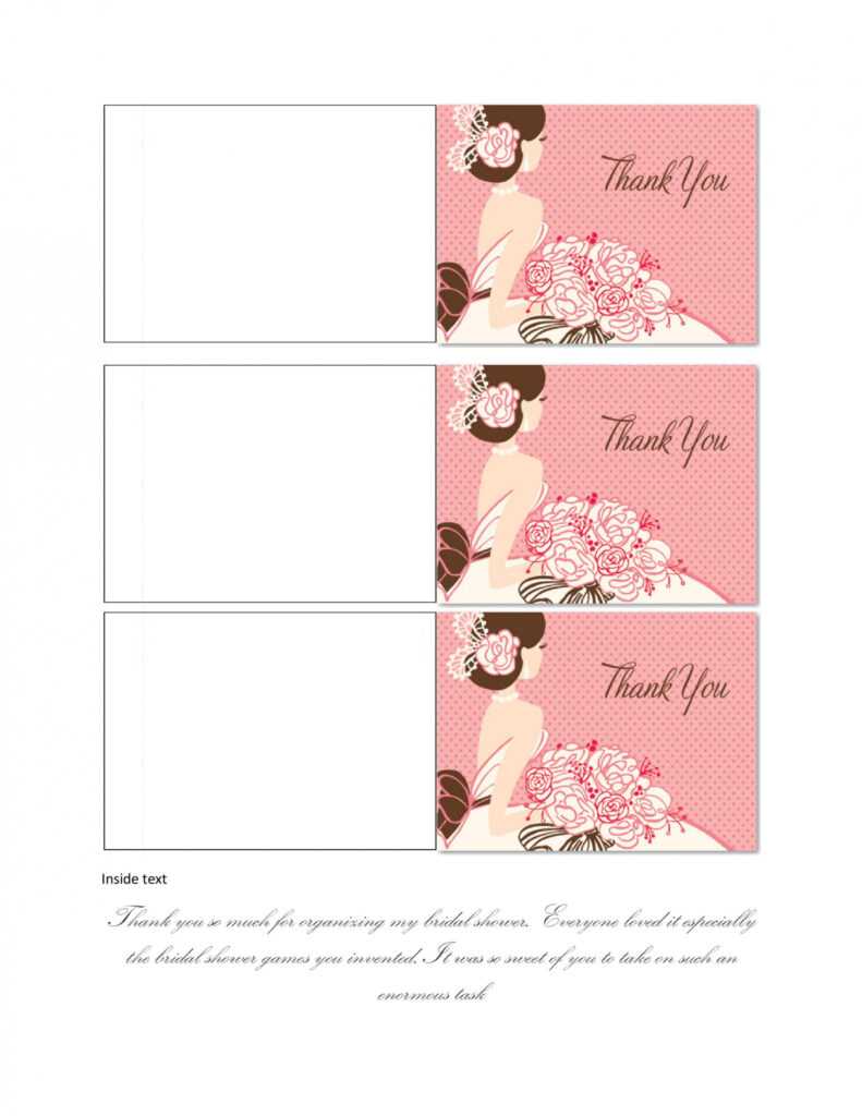 30+ Free Printable Thank You Card Templates (Wedding throughout Thank You Note Template Baby Shower