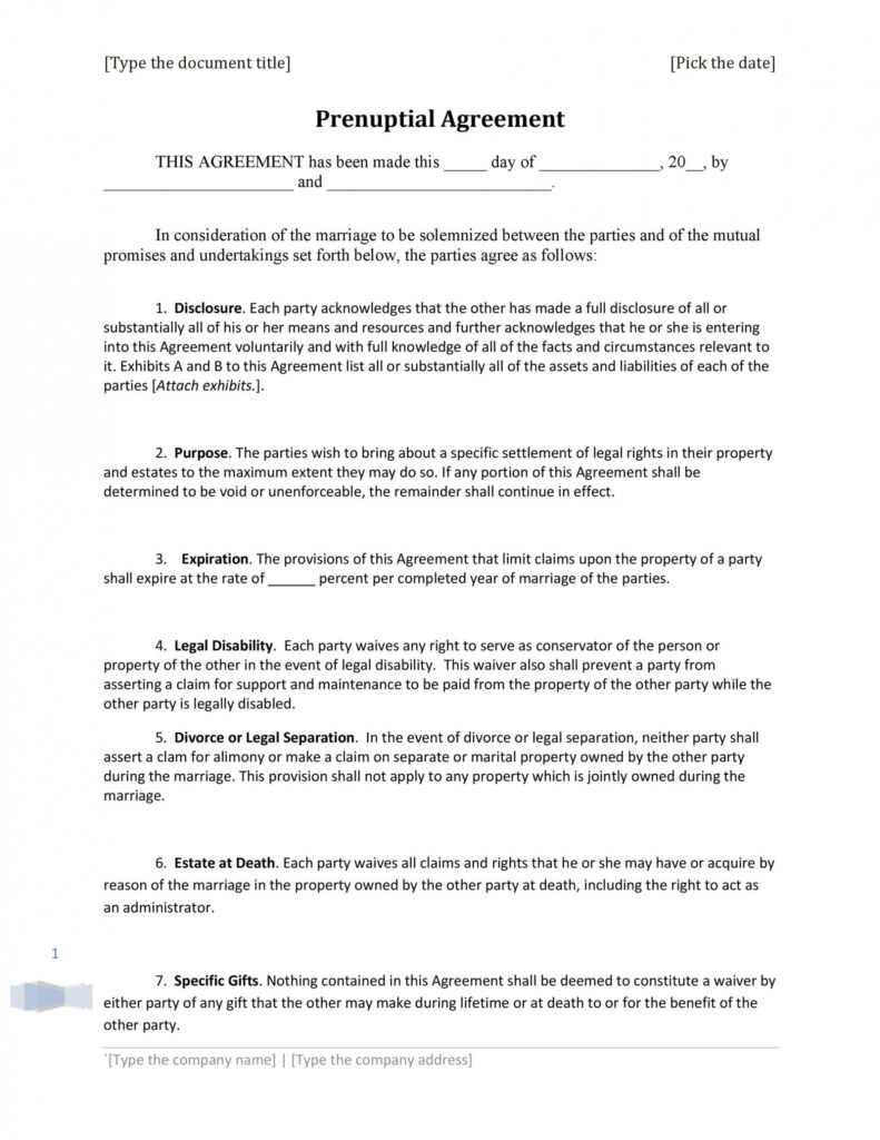 30+ Prenuptial Agreement Samples &amp; Forms ᐅ Templatelab throughout Free Prenuptial Agreement Template