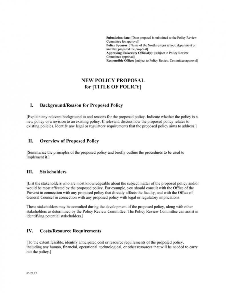 30 Professional Policy Proposal Templates [&amp; Examples] ᐅ intended for Policy Proposal Template