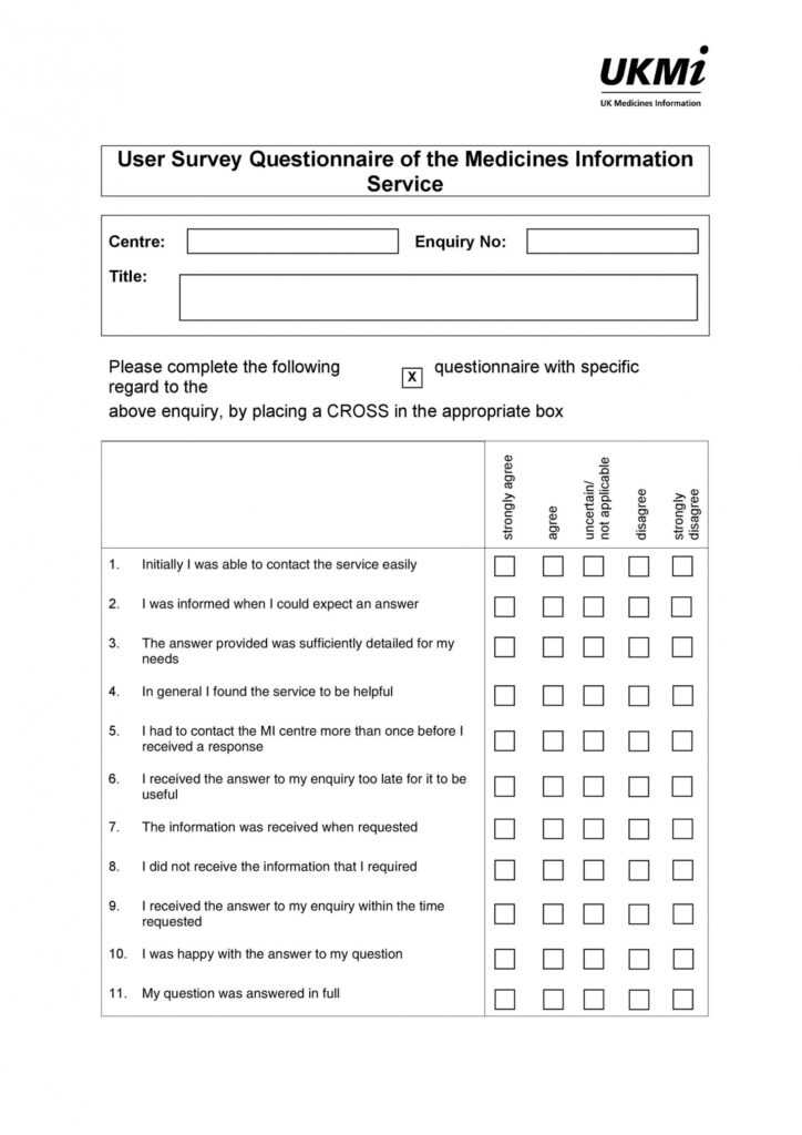 30+ Questionnaire Templates (Word) ᐅ Templatelab intended for Questionnaire Design Template Word