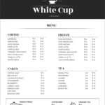 32 Free Simple Menu Templates For Restaurants, Cafes, And within Google Docs Menu Template