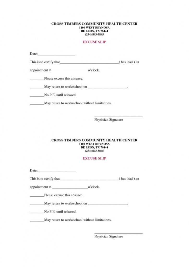 36 Free Fill-In-Blank Doctors Note Templates (For Work &amp; School) for Blank Doctors Note Template