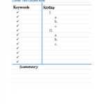 37 Cornell Notes Templates &amp; Examples [Word, Excel, Pdf] ᐅ within Two Column Notes Template