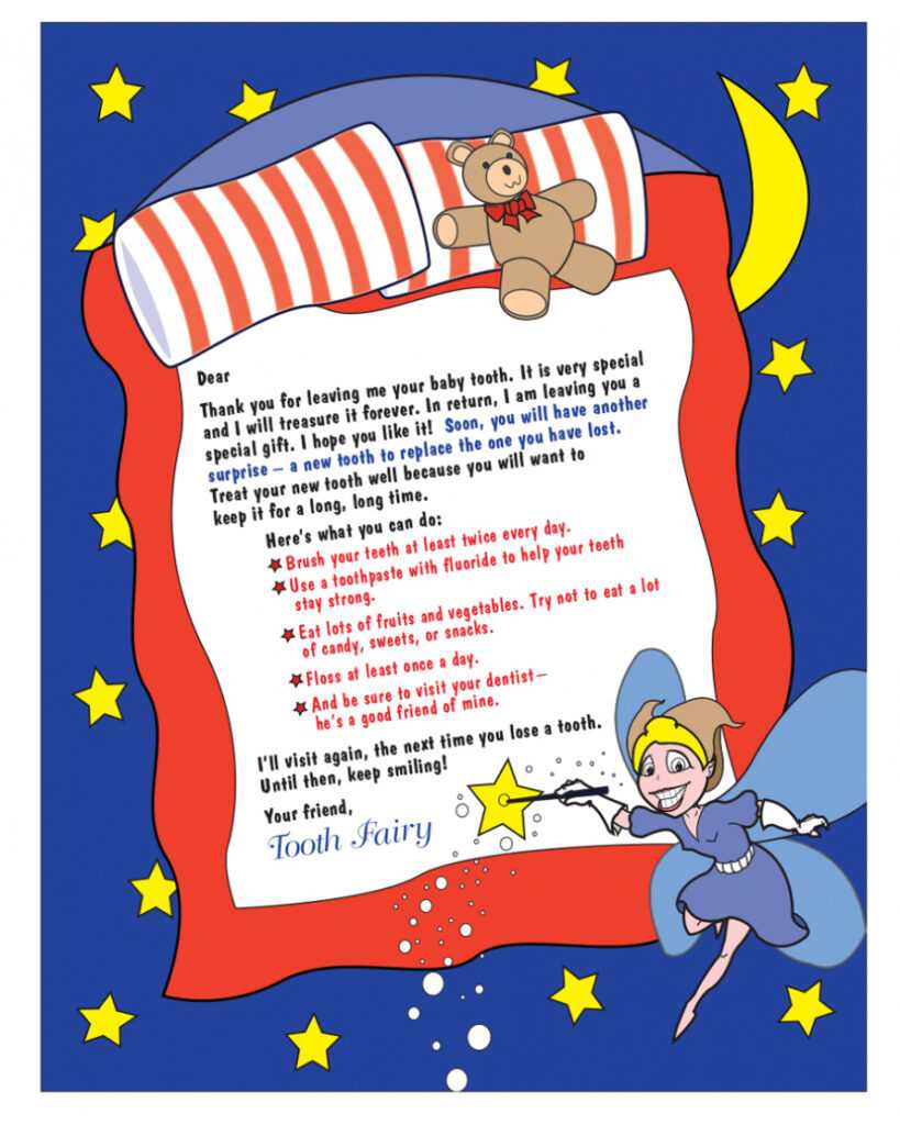 37 Tooth Fairy Certificates &amp; Letter Templates - Printable for Free Tooth Fairy Certificate Template