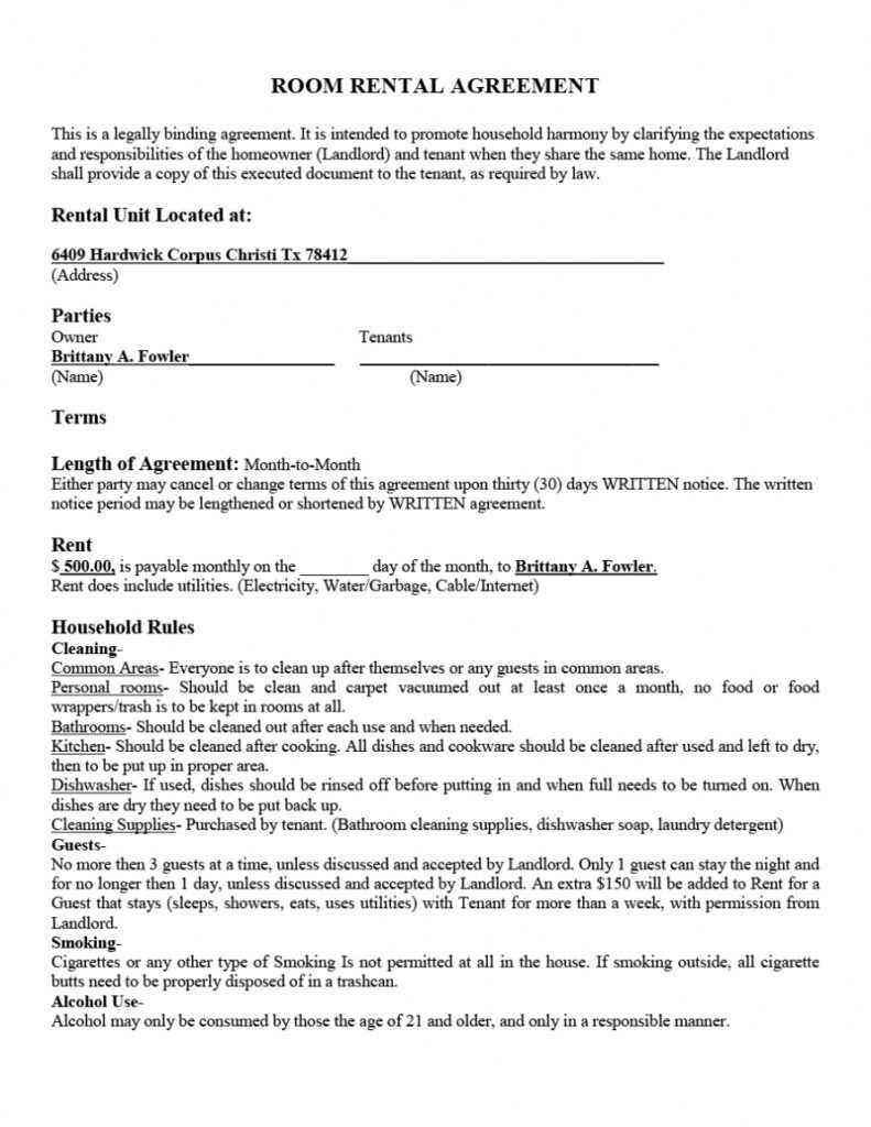 39 Simple Room Rental Agreement Templates - Templatearchive pertaining to Bedroom Rental Agreement Template