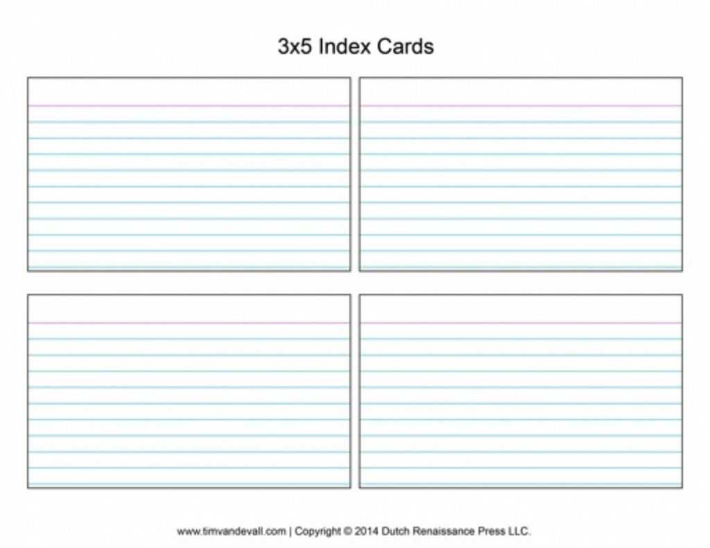 3X5 Blank Index Card Template - Professional Plan Templates throughout Word Template For 3X5 Index Cards