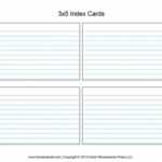 3X5 Blank Index Card Template - Professional Plan Templates throughout Word Template For 3X5 Index Cards