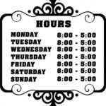 4 Best Free Printable Business Hours Sign Template intended for Business Hours Template Word
