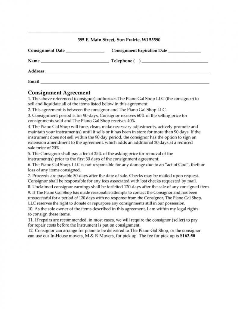 40+ Best Consignment Agreement Templates &amp; Forms ᐅ Templatelab within Simple Consignment Agreement Template