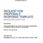 40+ Best Request For Proposal Templates &amp; Examples (Rpf in Request For Proposal Response Template