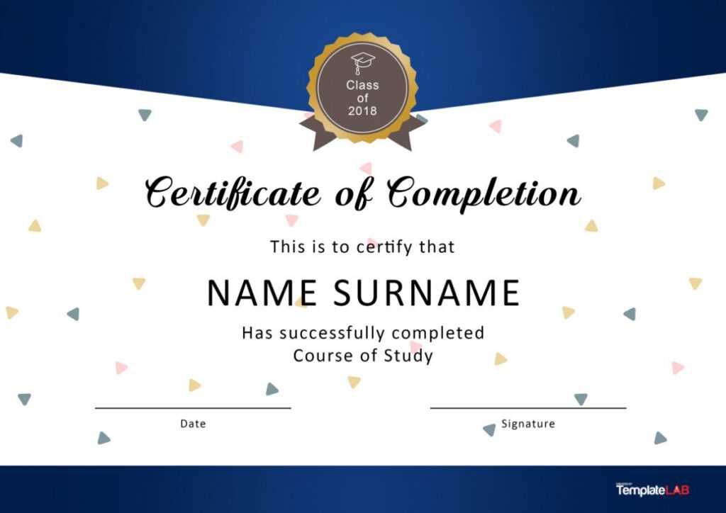 40 Fantastic Certificate Of Completion Templates [Word intended for Blank Award Certificate Templates Word