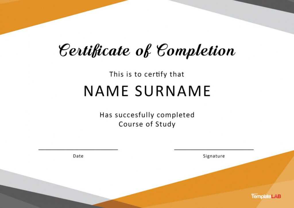40 Fantastic Certificate Of Completion Templates [Word regarding Free Training Completion Certificate Templates