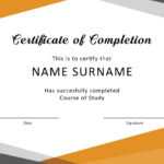 40 Fantastic Certificate Of Completion Templates [Word regarding Free Training Completion Certificate Templates