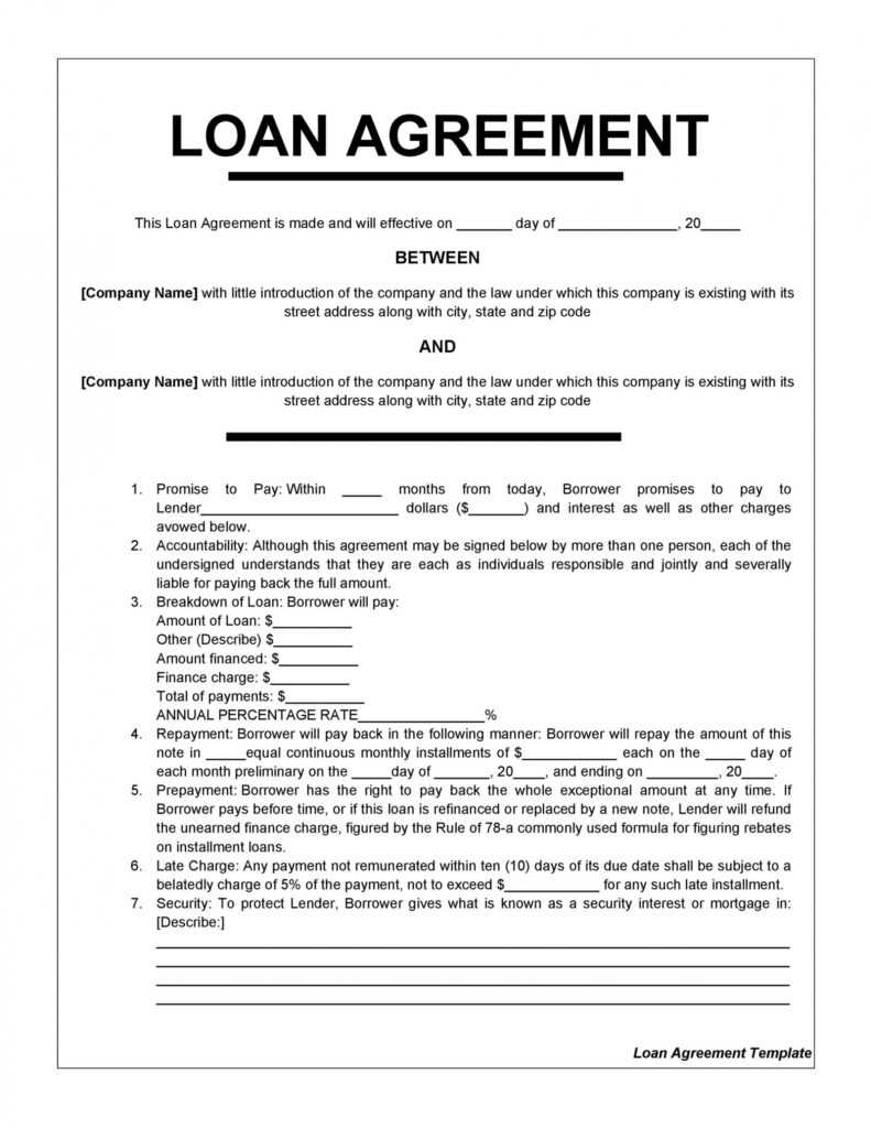 40+ Free Loan Agreement Templates [Word &amp; Pdf] ᐅ Templatelab for Business Loan Agreement Template