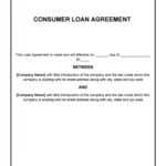 40+ Free Loan Agreement Templates [Word &amp; Pdf] ᐅ Templatelab inside Consumer Loan Agreement Template