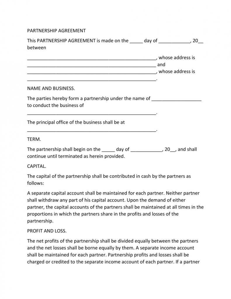 40+ Free Partnership Agreement Templates (Business, General) with Business Contract Template For Partnership