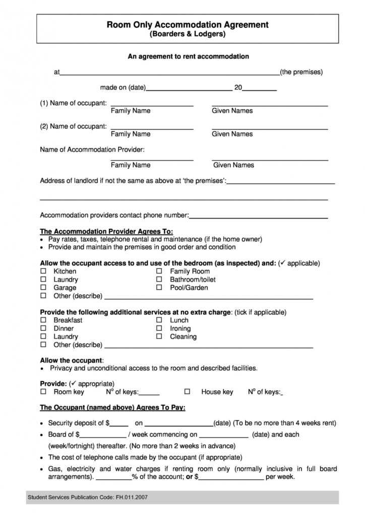 40+ Free Roommate Agreement Templates &amp; Forms (Word, Pdf) pertaining to Free Roommate Lease Agreement Template