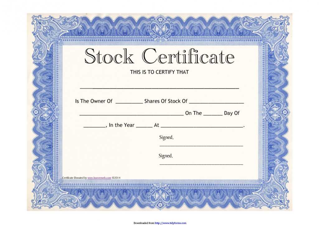 40+ Free Stock Certificate Templates (Word, Pdf) ᐅ Templatelab with Stock Certificate Template Word