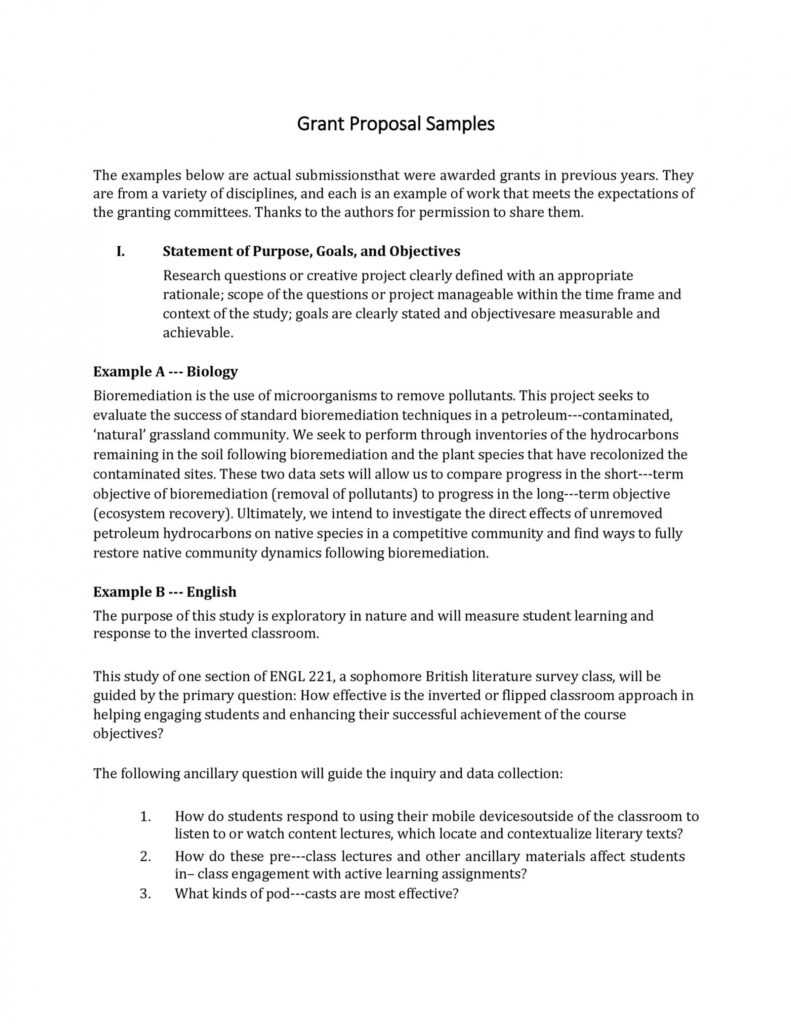 40+ Grant Proposal Templates [Nsf, Non-Profit, Research] ᐅ in Sample Grant Proposal Template