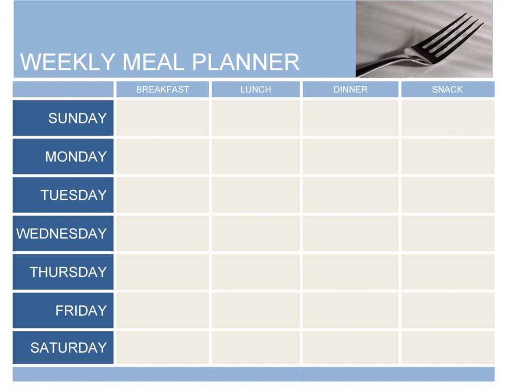 40+ Weekly Meal Planning Templates ᐅ Templatelab with regard to Weekly Menu Planner Template Word