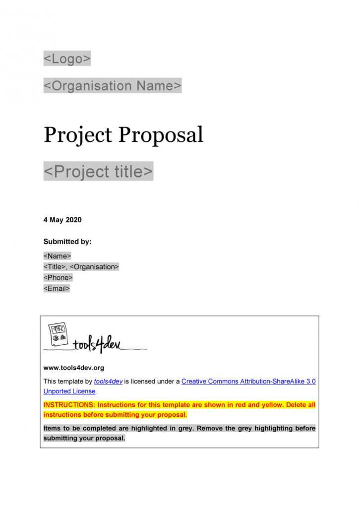 43 Professional Project Proposal Templates ᐅ Templatelab for Simple Project Proposal Template