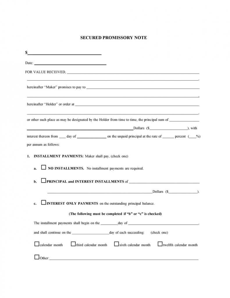 45 Free Promissory Note Templates &amp; Forms [Word &amp; Pdf] ᐅ in Free Installment Promissory Note Template