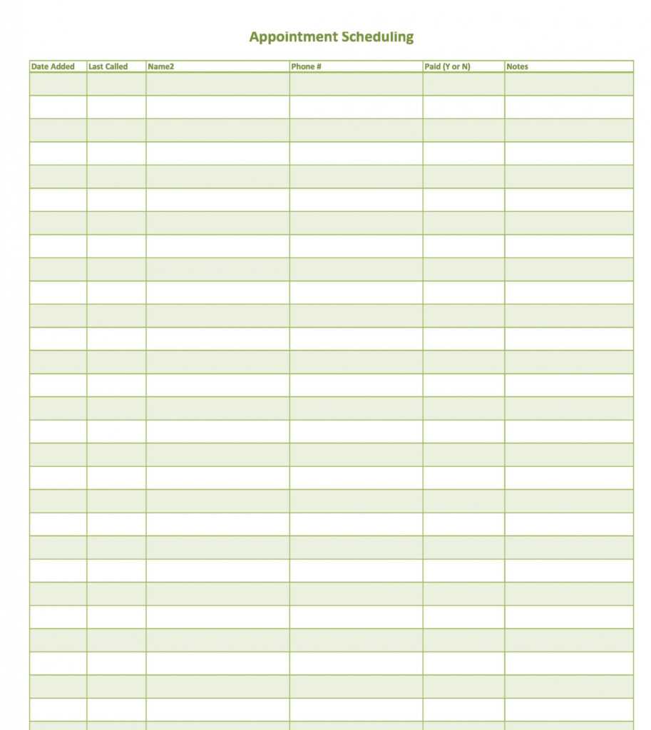 45 Printable Appointment Schedule Templates [&amp; Appointment within Appointment Sheet Template Word