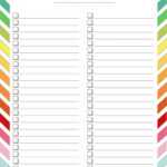 47 Printable To Do List &amp; Checklist Templates (Excel, Word, Pdf) inside Blank Checklist Template Pdf