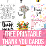 48 Free Printable Thank You Cards - Stylish High Quality Designs for Thank You Note Cards Template