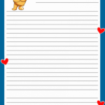 5 Best Free Printable Letter Writing Paper For Kids with Letter Writing Template For Kids