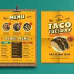 50+ Best Food &amp; Drink Menu Templates | Design Shack within Take Out Menu Template