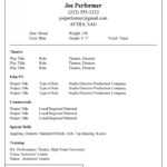 50 Free Acting Resume Templates (Word &amp; Google Docs) ᐅ throughout Theatrical Resume Template Word