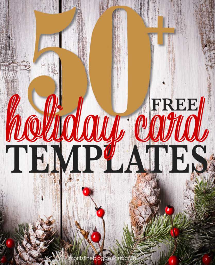 50 + Free Holiday Photo Card Templates | Moritz Fine Designs pertaining to Free Holiday Photo Card Templates